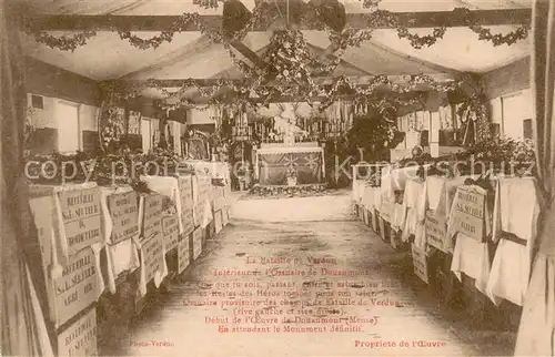 AK / Ansichtskarte Douaumont Interieur de l Ossuaire Bataille de Verdun Grande Guerre Douaumont