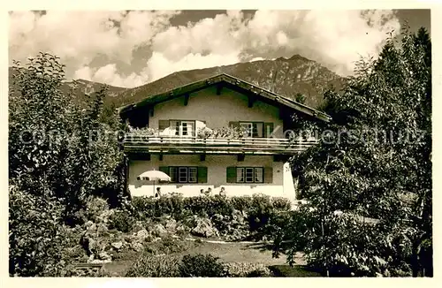 AK / Ansichtskarte Obergrainau Haus Buchwieser Garten Alpen Obergrainau