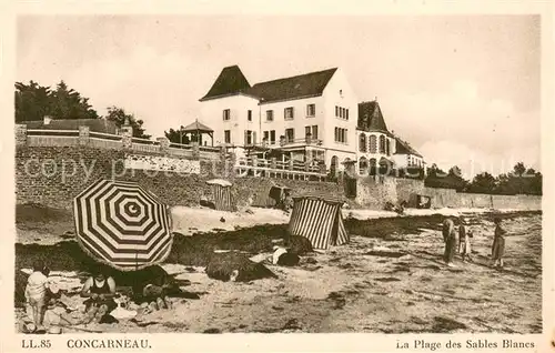 AK / Ansichtskarte Concarneau_Finistere La Plage des Sables Blancs Concarneau_Finistere