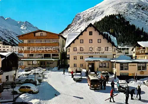 AK / Ansichtskarte Galtuer_Tirol Postgasthof Hotel Roessle Wintersportplatz Alpen Galtuer Tirol