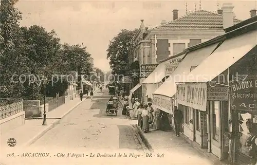 AK / Ansichtskarte Arcachon_Gironde Boulevard de la Plage Arcachon Gironde