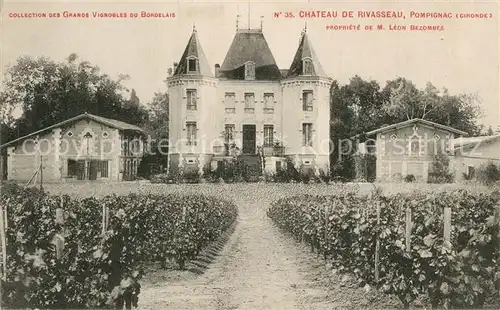 AK / Ansichtskarte Pompignac Chateau de Rivasseau Pompignac