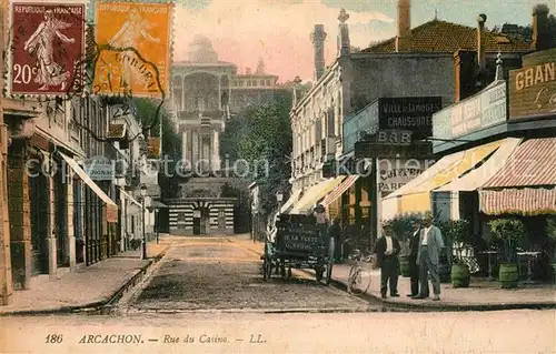 AK / Ansichtskarte Arcachon_Gironde Rue du Casino Arcachon Gironde