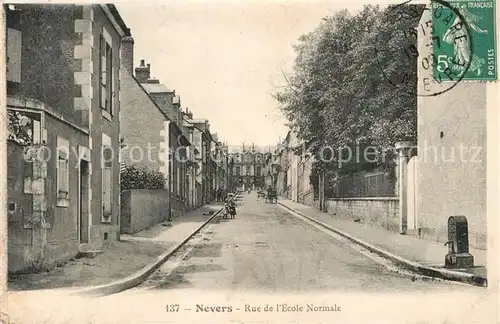 AK / Ansichtskarte Nevers_Nievre Rue de l Ecole Normale Nevers Nievre