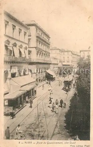 AK / Ansichtskarte Alger_Algerien Place du Gouvernement Alger Algerien