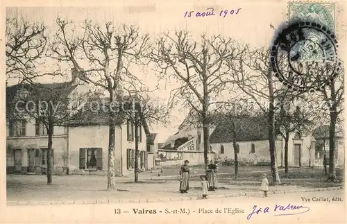 AK / Ansichtskarte Vaires sur Marne Place de l Eglise Vaires sur Marne