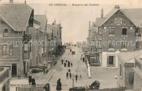 AK / Ansichtskarte Onival_Somme Avenue du Casino Onival Somme