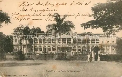 AK / Ansichtskarte Saigon Palais du Gouverneur saigon