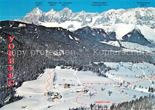 AK / Ansichtskarte Vorberg_Pichl Fliegeraufnahme am Hochplateau der Steirischen Ramsau Vorberg Pichl