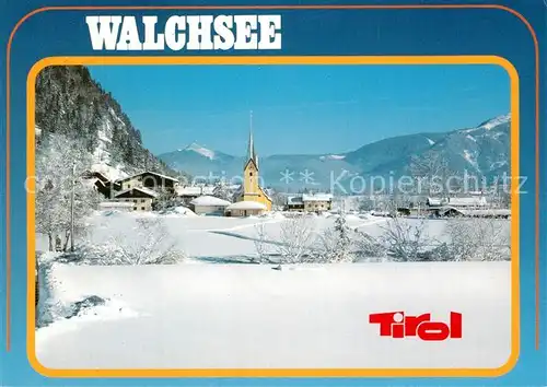 AK / Ansichtskarte Walchsee_Tirol Winterpanorama Walchsee Tirol