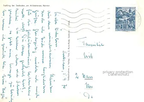 AK / Ansichtskarte Treffling am Millstaettersee Treffling