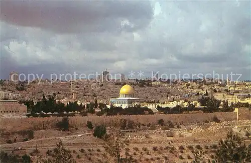 AK / Ansichtskarte Jerusalem_Yerushalayim Panorama from the Mt Olives Jerusalem_Yerushalayim