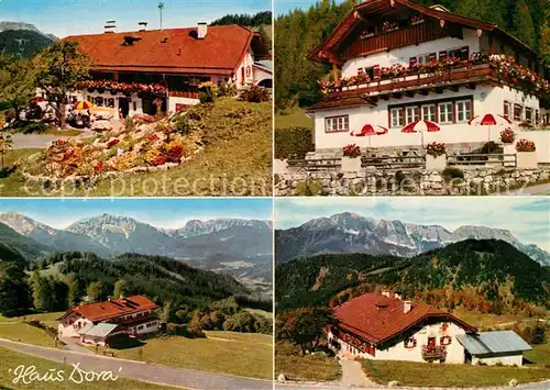 AK / Ansichtskarte Oberau_Berchtesgaden Berggasthof und Pension Dora Oberau Berchtesgaden