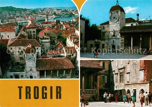 AK / Ansichtskarte Trogir_Trau Stadtansicht Uhrturm Trogir Trau