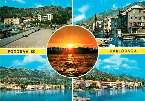 AK / Ansichtskarte Karlobag Teilansichten Hafen Karlobag