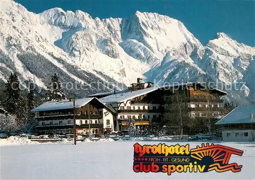 AK / Ansichtskarte Obsteig_Tirol Tyrolhotel Club sportiv Obsteig_Tirol