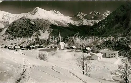 AK / Ansichtskarte Mittelberg_Kleinwalsertal mit Hammerspitze Hochgehren Mittelberg_Kleinwalsertal