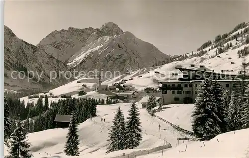 AK / Ansichtskarte Mittelberg_Kleinwalsertal mit Widderstein Mittelberg_Kleinwalsertal