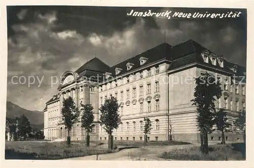 AK / Ansichtskarte Innsbruck Universit Innsbruck