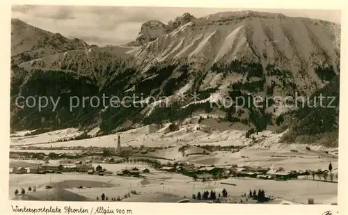 AK / Ansichtskarte Pfronten Fliegeraufnahme mit Hochalm Aggenstein Breitenberg Pfronten