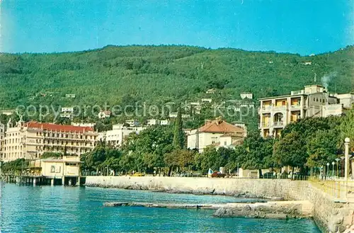 AK / Ansichtskarte Opatija_Istrien Partie am Meer Opatija_Istrien