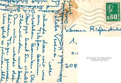 AK / Ansichtskarte Saint_Tropez_Var March? foreign Saint_Tropez_Var