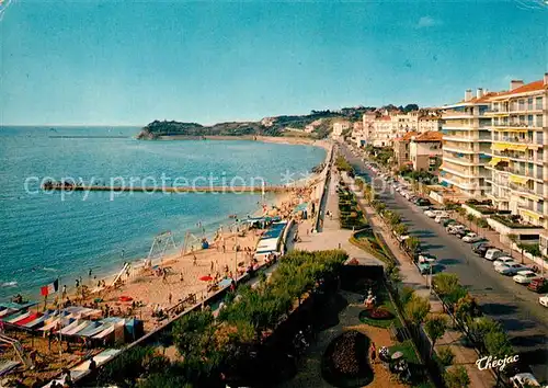 AK / Ansichtskarte Saint Jean de Luz Promenade Jacques Thibault Plage Saint Jean de Luz