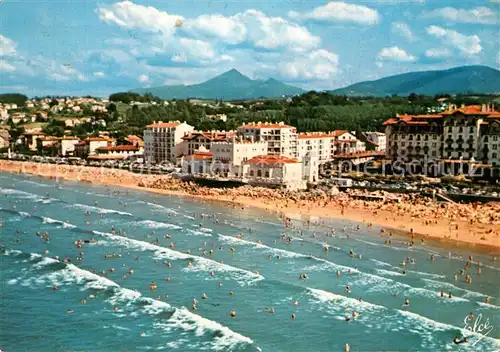 AK / Ansichtskarte Hendaye_Pyrenees_Atlantiques Plage Fliegeraufnahme Hendaye_Pyrenees