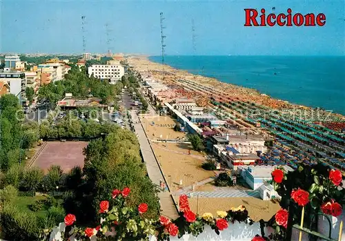 AK / Ansichtskarte Riccione Spiaggia e Alberghi Riccione