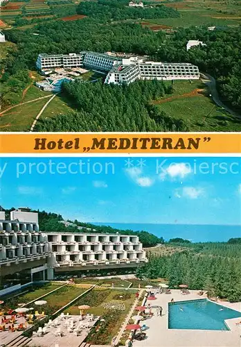 AK / Ansichtskarte Porec Fliegeraufnahme Hotel Mediteran Porec