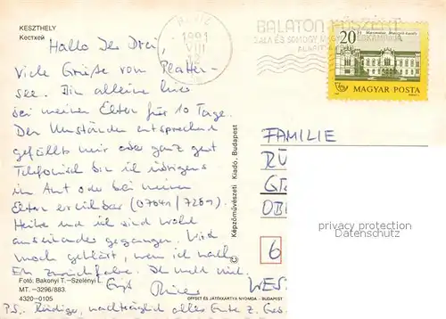 AK / Ansichtskarte Keszthely  Keszthely