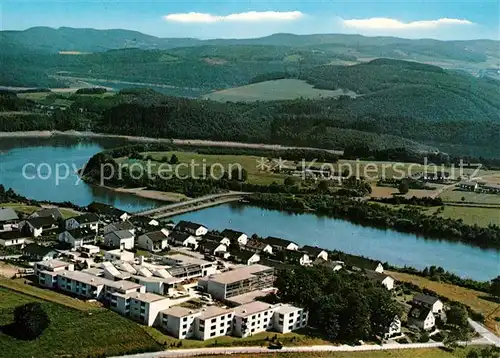 AK / Ansichtskarte Eichhagen_Biggesee Olpe Fliegeraufnahme Jugenddorf Eichhagen Biggesee