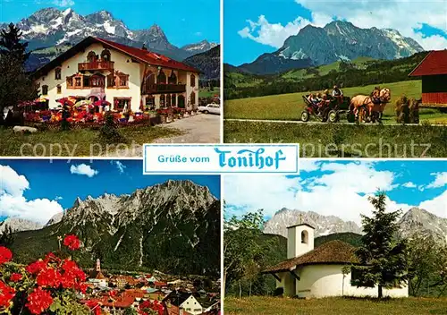 AK / Ansichtskarte Mittenwald_Bayern Hotel Tonihof  Mittenwald Bayern