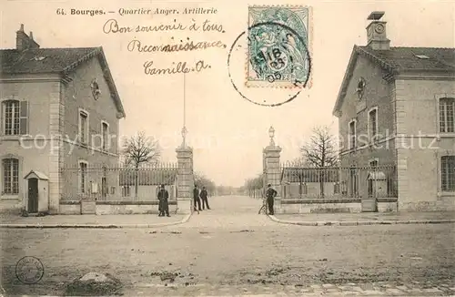 AK / Ansichtskarte Bourges Quartier Auger Artillerie Bourges