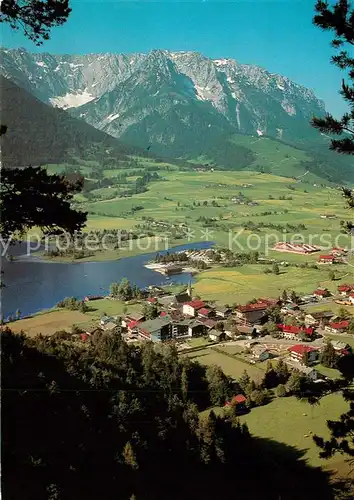 AK / Ansichtskarte Walchsee_Tirol mit Blick auf Zahmen Kaiser Walchsee Tirol