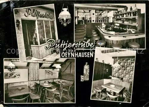 AK / Ansichtskarte Bad_Oeynhausen Puettjerstube Bar Gaststube Bad_Oeynhausen