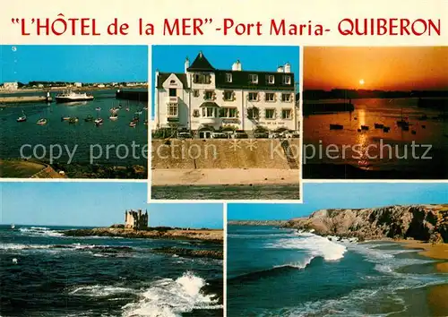 AK / Ansichtskarte Quiberon_Morbihan Hotel de la Mer Port Maria Belle Ile Vues prises dune chambre de lHotel Le Chateau Quiberon Morbihan