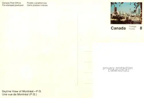 AK / Ansichtskarte Montreal_Quebec Skyline Montreal Quebec
