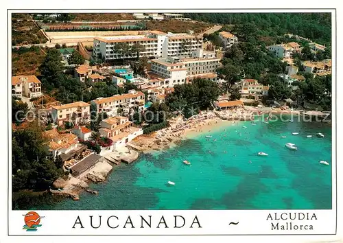 AK / Ansichtskarte Aucanada_Alcudia Fliegeraufnahme mit Strand 