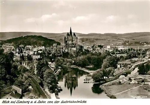 AK / Ansichtskarte Limburg_Lahn Blick von Autobahnbr?cke Limburg_Lahn