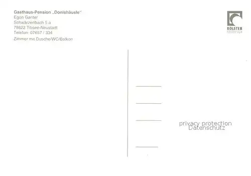 AK / Ansichtskarte Titisee Neustadt Gasthaus Pension Donish?usle Titisee Neustadt