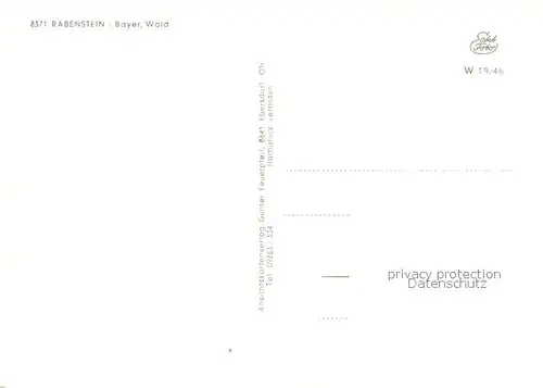 AK / Ansichtskarte Rabenstein_Zwiesel Bayerischer Wald Rabenstein_Zwiesel