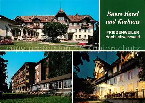 AK / Ansichtskarte Friedenweiler Baers Hotel Kurhaus Friedenweiler