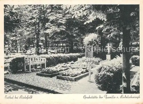 AK / Ansichtskarte Bethel_Bielefeld Grabst?tte der Familie von Bodelschwingh Bethel_Bielefeld