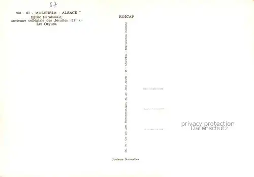 AK / Ansichtskarte Molsheim Eglise Molsheim