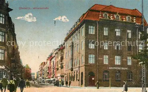 AK / Ansichtskarte Gleiwitz_Gliwice Wilhelmstrasse Gleiwitz_Gliwice
