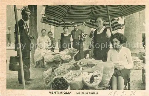 AK / Ansichtskarte Ventimiglia_Liguria La belle fioraie 