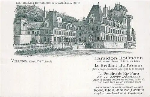 AK / Ansichtskarte Villandry Fin du XVI siecle Collection Les Chateaux Historiques de la Vallee de la Loire Illustration Kuenstlerkarte Villandry