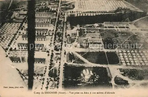 AK / Ansichtskarte Camp_de_Sissonne Vue aerienne Camp_de_Sissonne