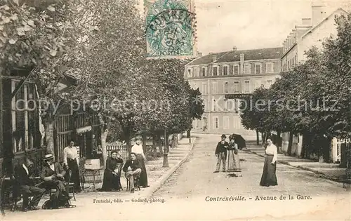 AK / Ansichtskarte Contrexeville_Vosges Avenue de la Gare Contrexeville_Vosges